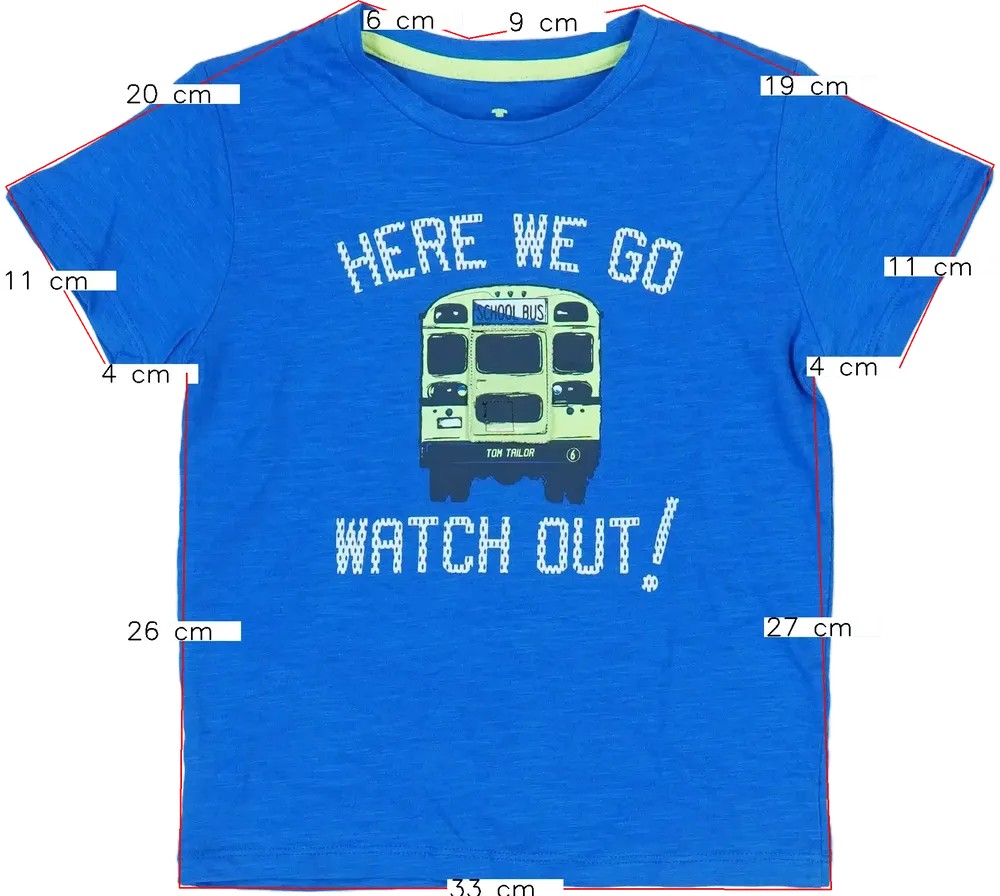 Kék Tom Tailor Póló EU 110 / UK 5 év / US 5 év/XS