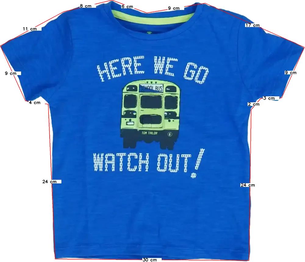 Kék Tom Tailor Póló EU 134 / UK 9 év / US 9 év/L