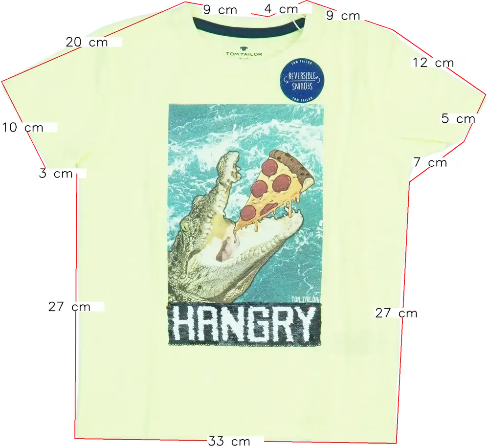 Sárga Tom Tailor Póló EU 110 / UK 5 év / US 5 év/XS