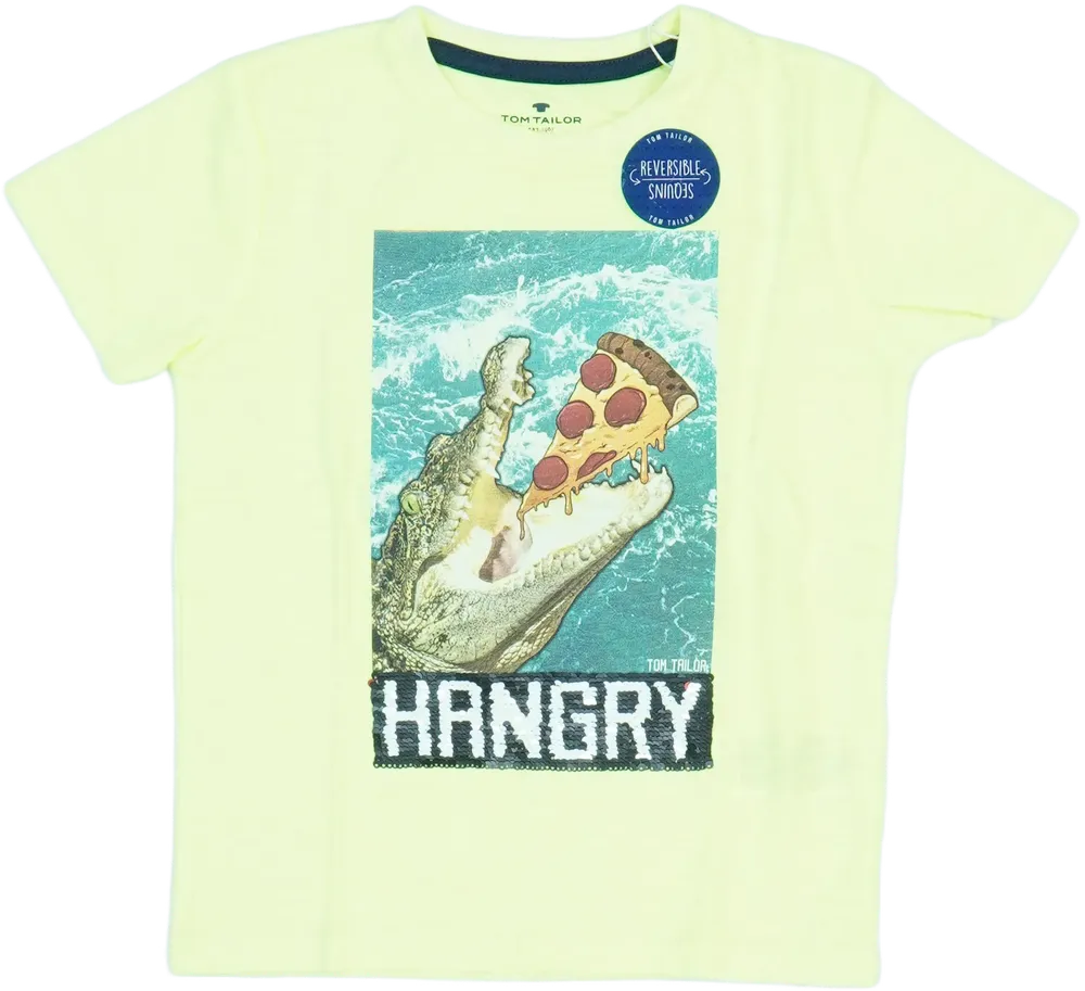 Sárga Tom Tailor Póló EU 110 / UK 5 év / US 5 év/XS