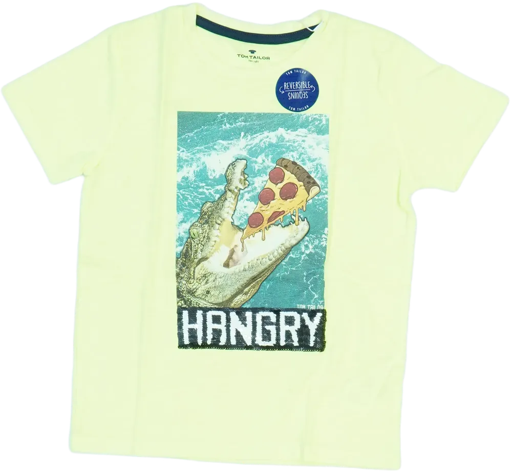 Sárga Tom Tailor Póló EU 122 / UK 7 év / US 7 év/M