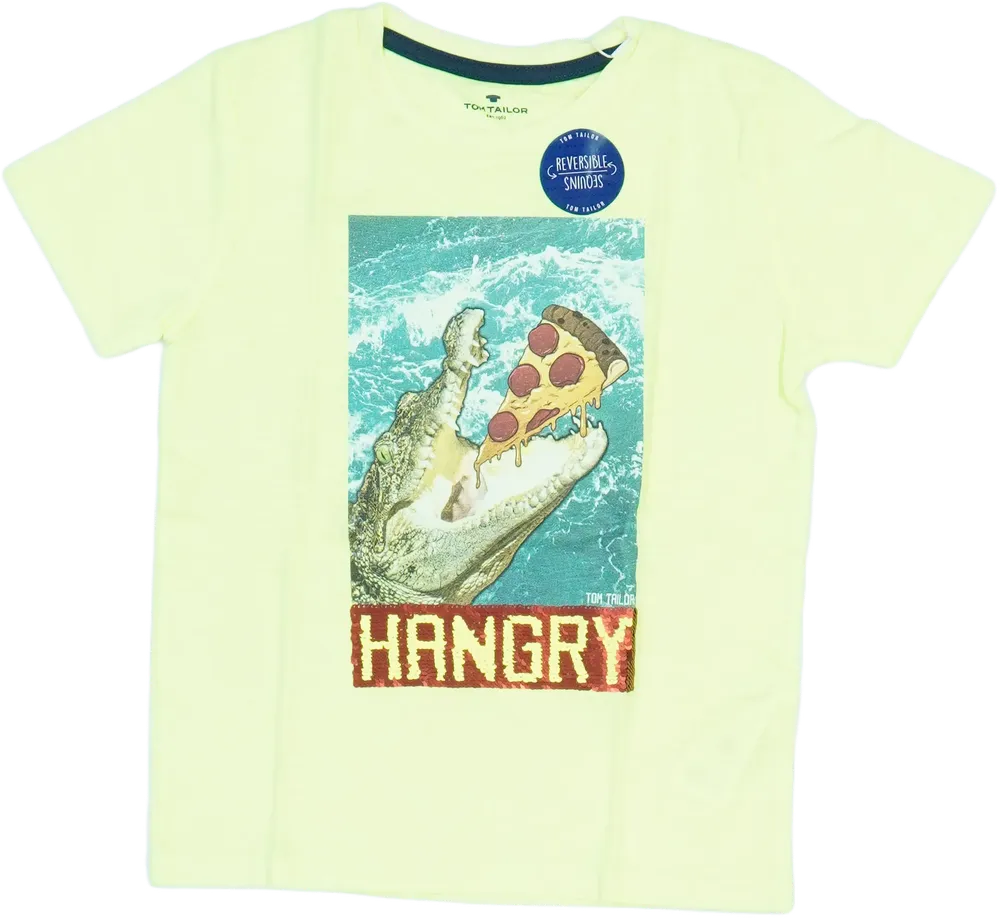 Sárga Tom Tailor Póló EU 122 / UK 7 év / US 7 év/M