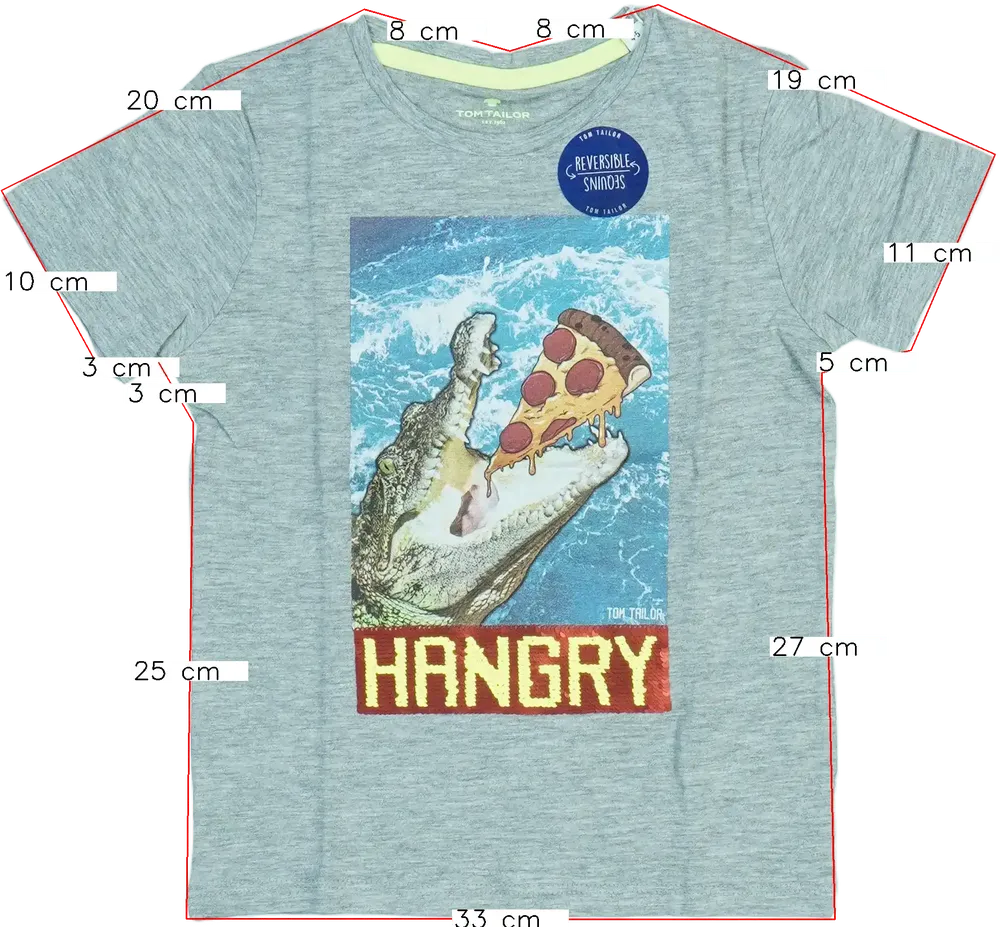 Szürke Tom Tailor Póló EU 110 / UK 5 év / US 5 év/XS