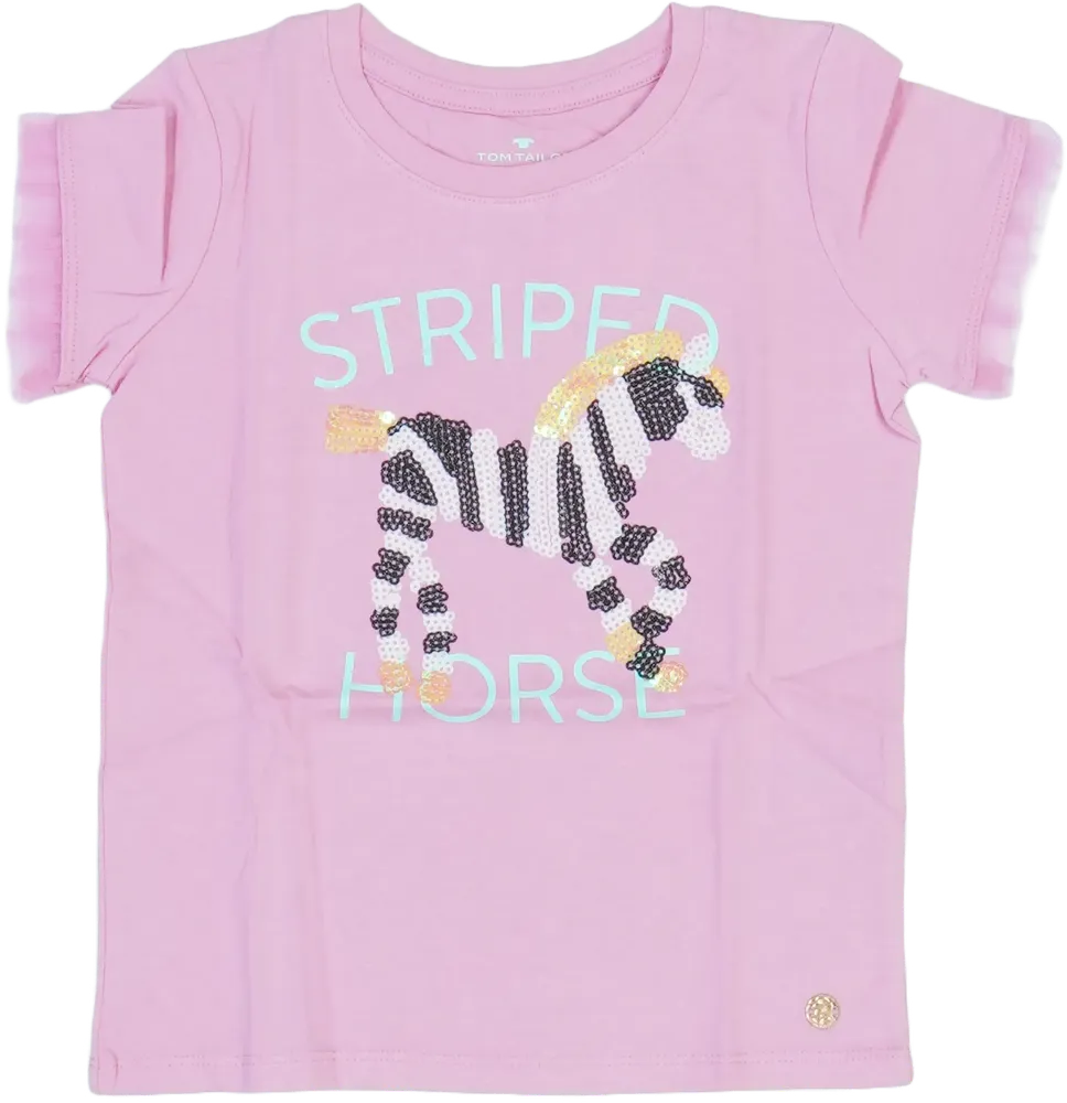 Rózsaszín Tom Tailor Póló EU 110 / UK 5 év / US 5 év/XS