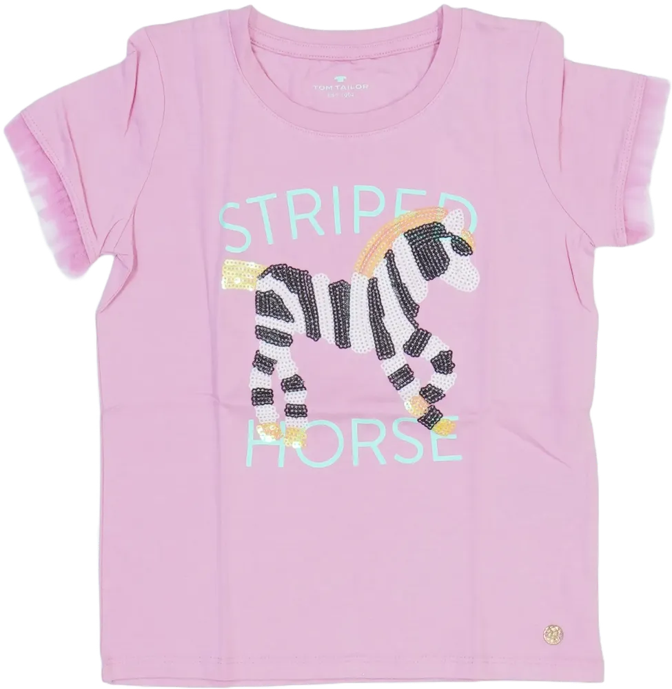 Rózsaszín Tom Tailor Póló EU 122 / UK 7 év / US 7 év/M