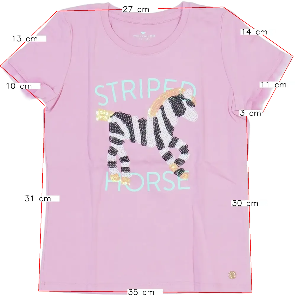 Rózsaszín Tom Tailor Póló EU 134 / UK 9 év / US 9 év/L