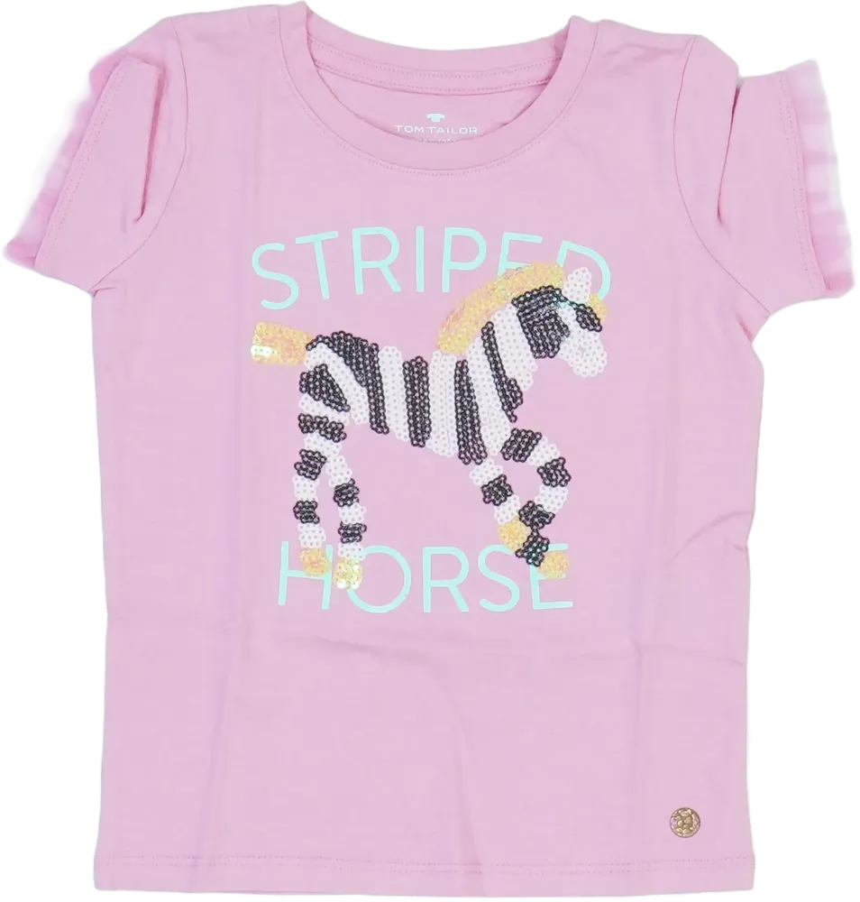 Rózsaszín Tom Tailor Póló EU 98 / UK 3 év / US 3T