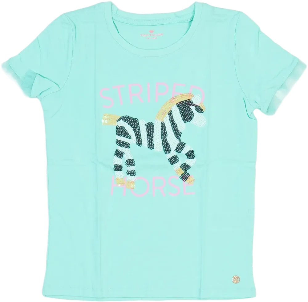 Zöld Tom Tailor Póló EU 134 / UK 9 év / US 9 év/L