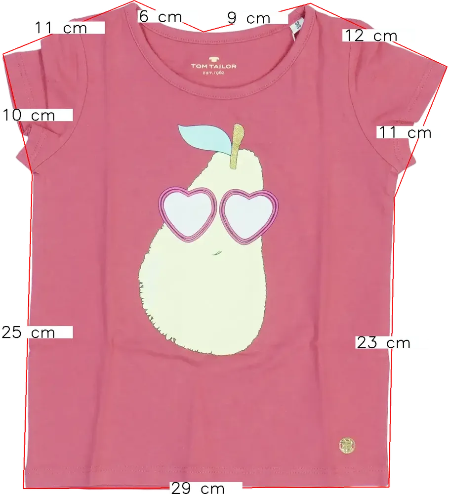 Rózsaszín Tom Tailor Póló EU 98 / UK 3 év / US 3T