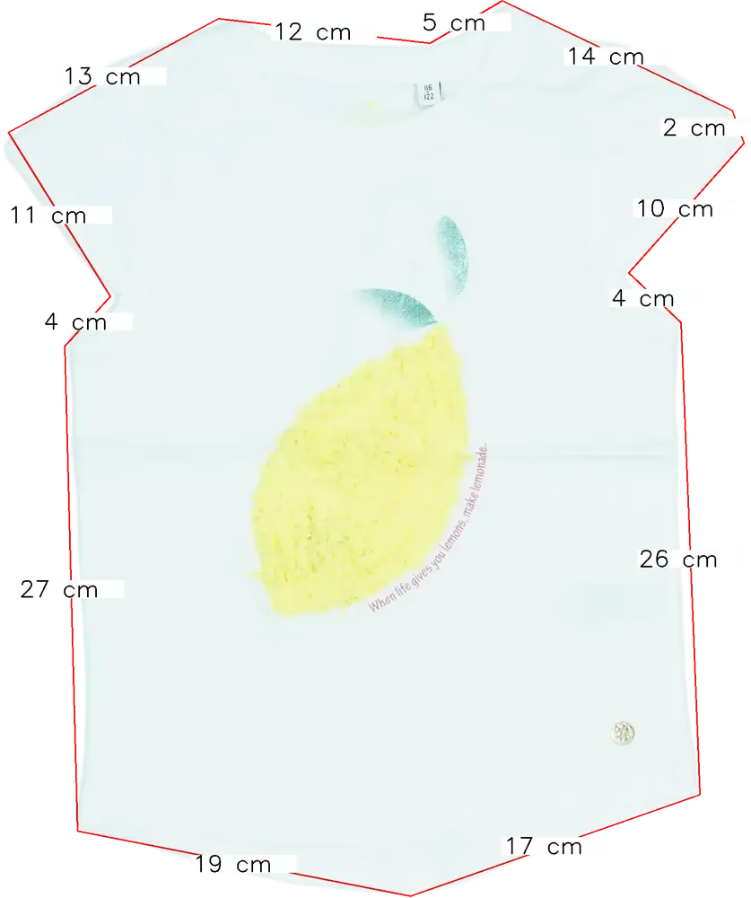 Fehér Tom Tailor Póló EU 122 / UK 7 év / US 7 év/M