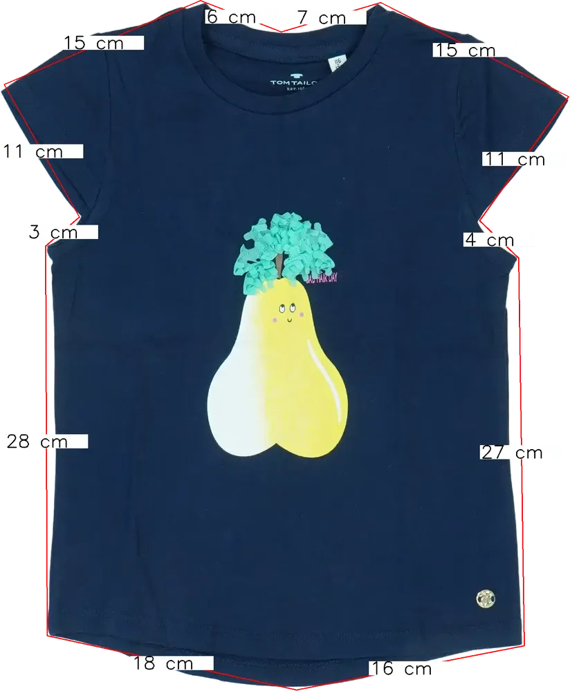 Kék Tom Tailor Póló EU 122 / UK 7 év / US 7 év/M