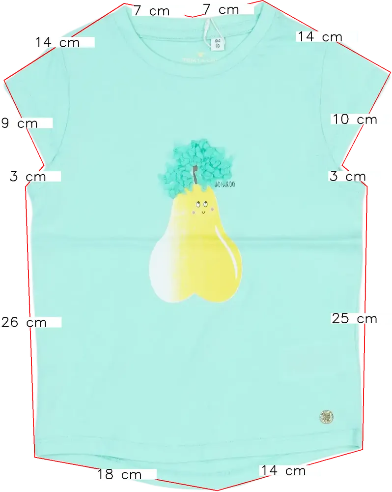 Zöld Tom Tailor Póló EU 110 / UK 5 év / US 5 év/XS