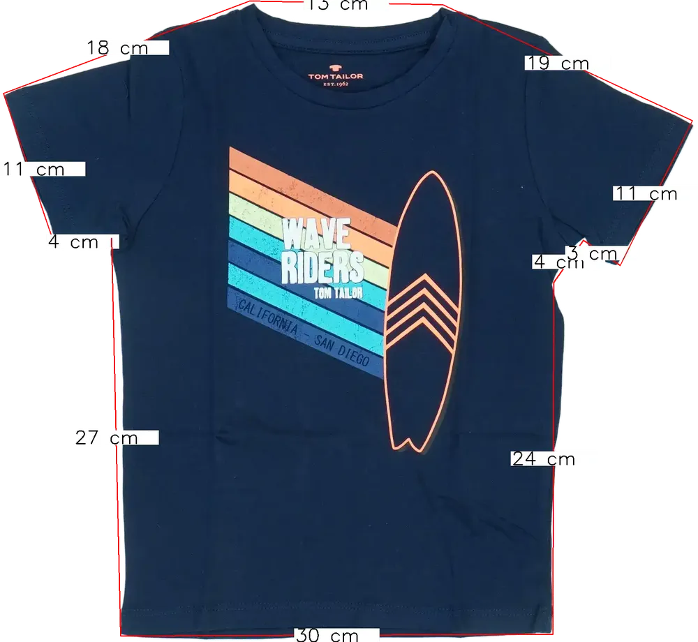 Kék Tom Tailor Póló EU 98 / UK 3 év / US 3T