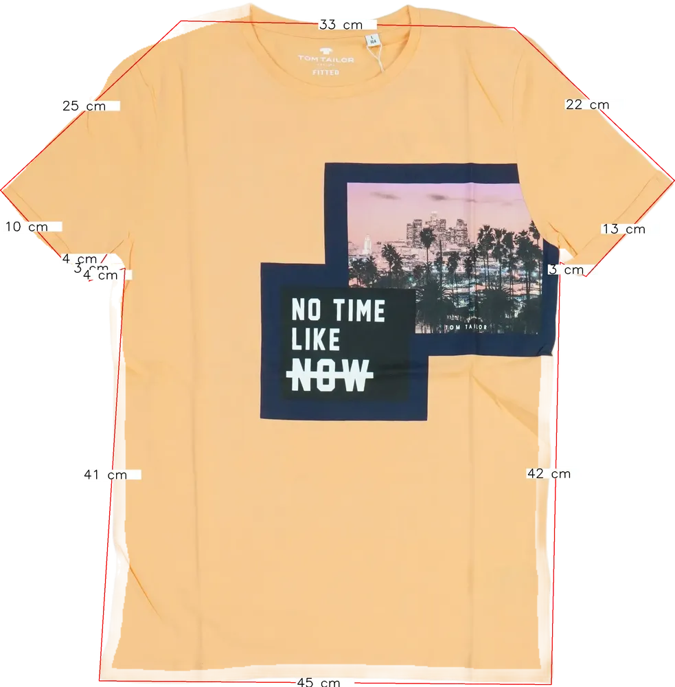 Sárga (narancs) Tom Tailor Póló EU 164 / UK 14 év / US 14 év/XL