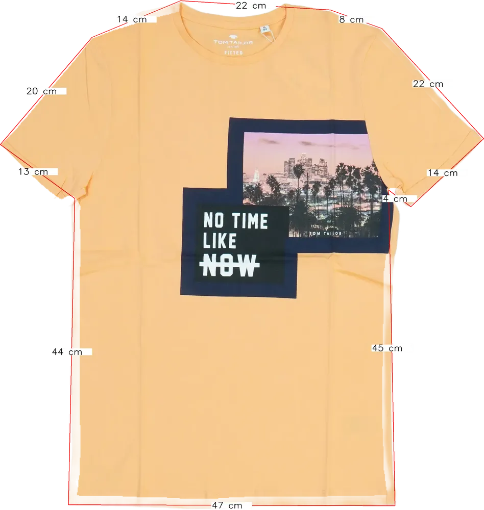 Sárga (narancs) Tom Tailor Póló EU 176 / UK 16 év / US XL