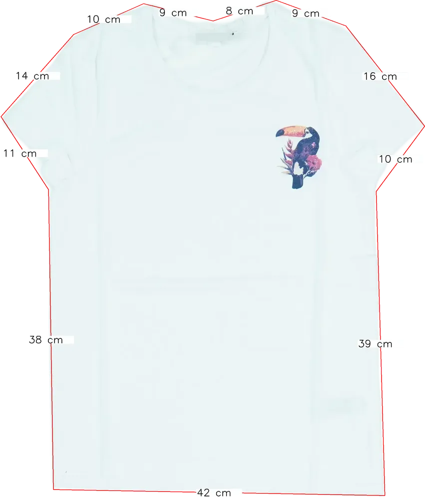 Fehér Tom Tailor Póló EU 164 / UK 14 év / US 14 év/XL