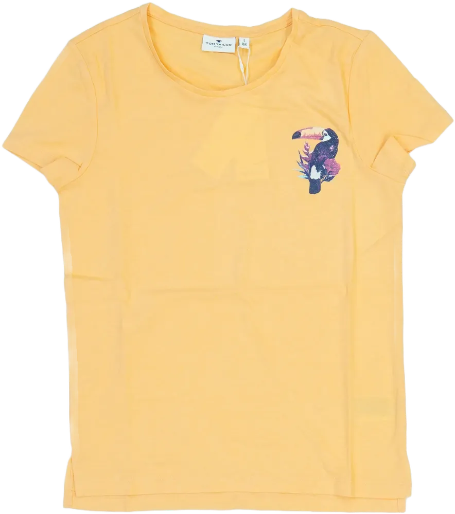 Sárga (narancs) Tom Tailor Póló EU 164 / UK 14 év / US 14 év/XL