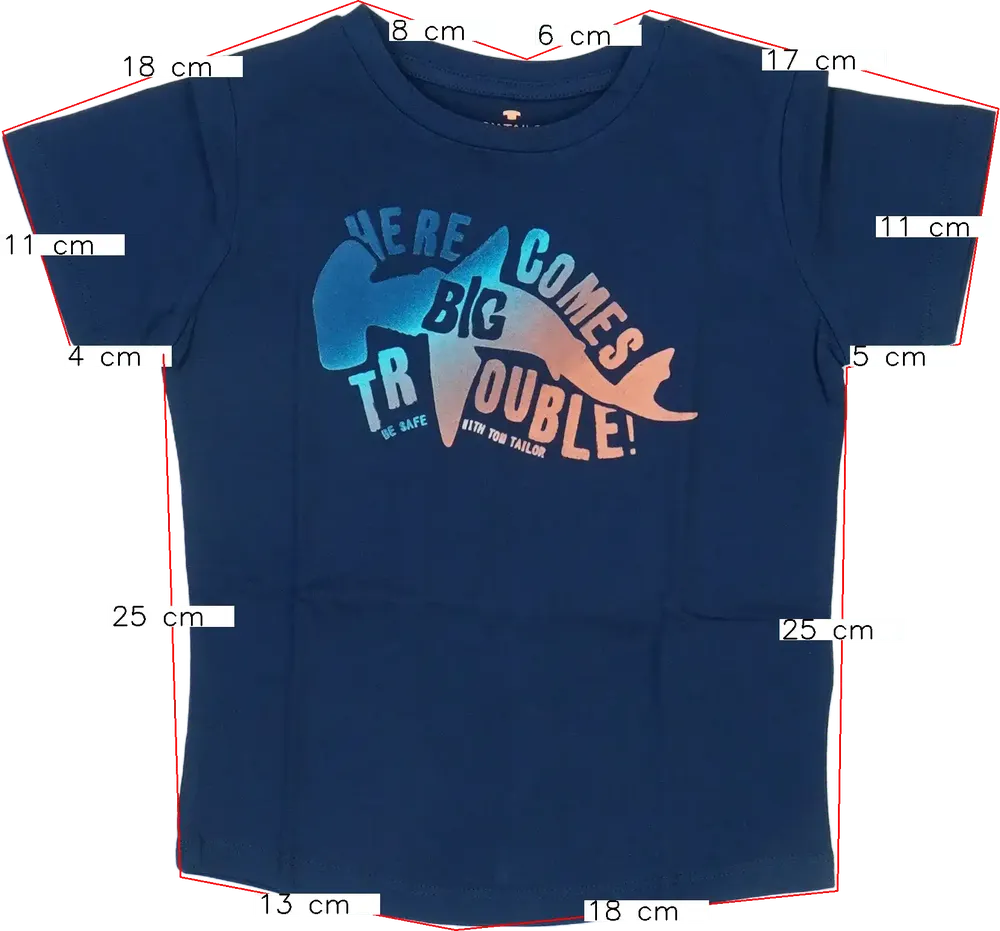 Kék Tom Tailor Póló EU 98 / UK 3 év / US 3T