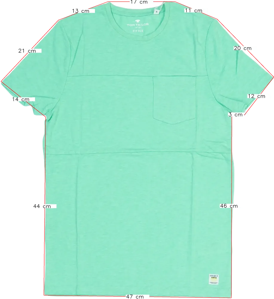 Zöld Tom Tailor Póló EU 176 / UK 16 év / US XL