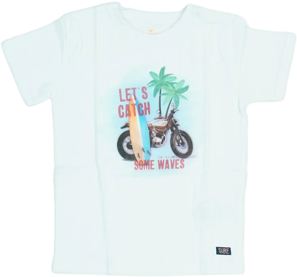 Fehér Tom Tailor Póló EU 110 / UK 5 év / US 5 év/XS