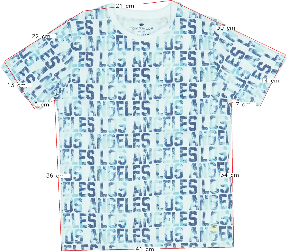 Fehér Tom Tailor Póló EU 140 / UK 10 év / US 10 év/L