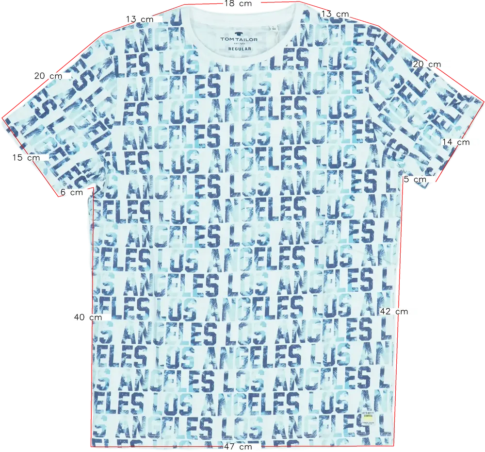 Fehér Tom Tailor Póló EU 164 / UK 14 év / US 14 év/XL