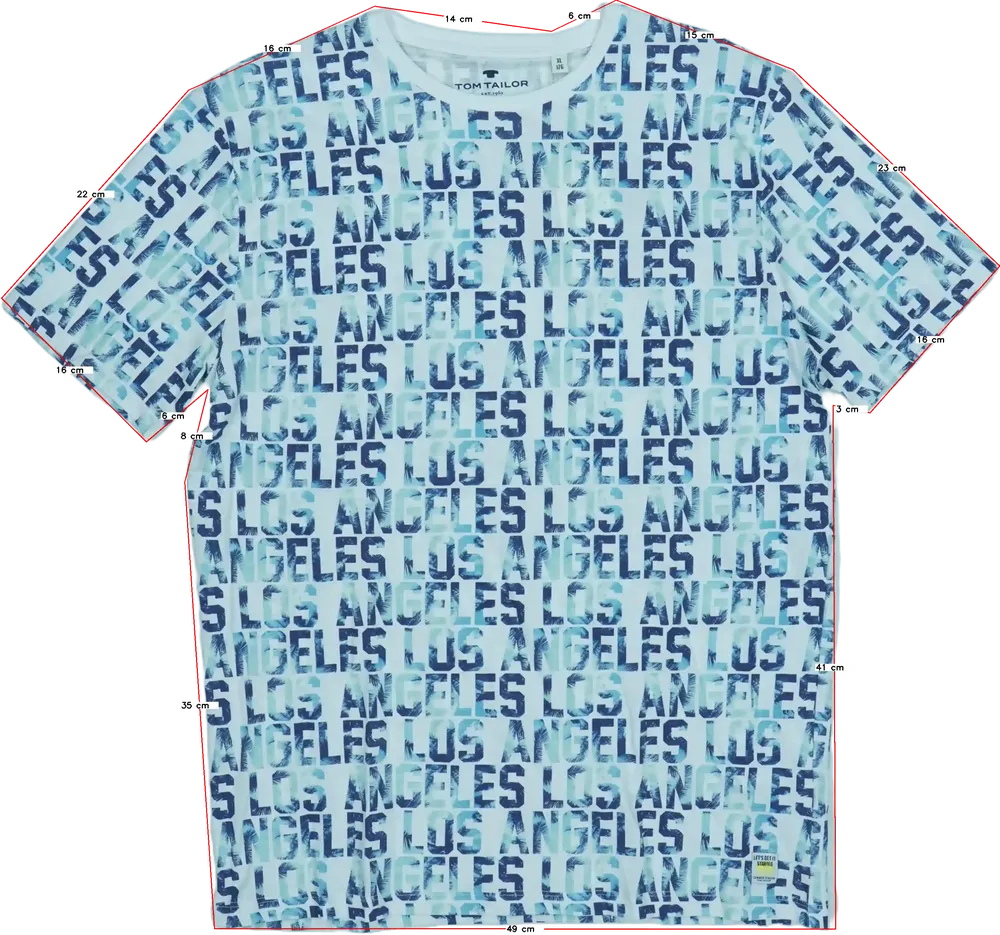 Fehér Tom Tailor Póló EU 176 / UK 16 év / US XL