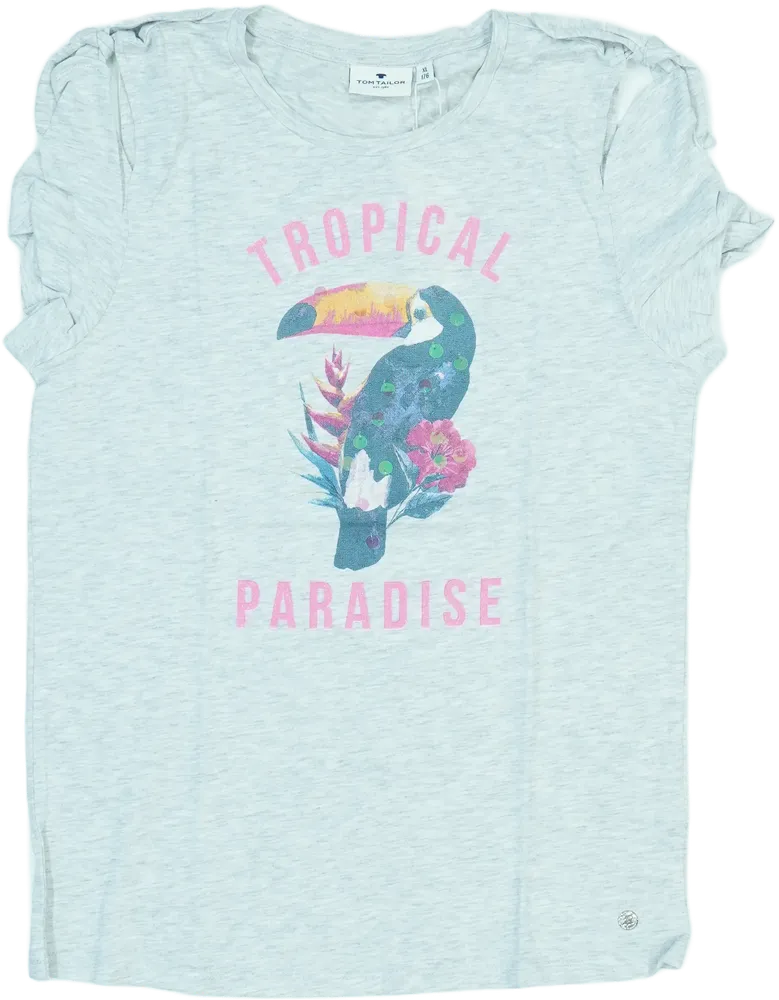 Szürke Tom Tailor Póló EU 176 / UK 16 év / US XL