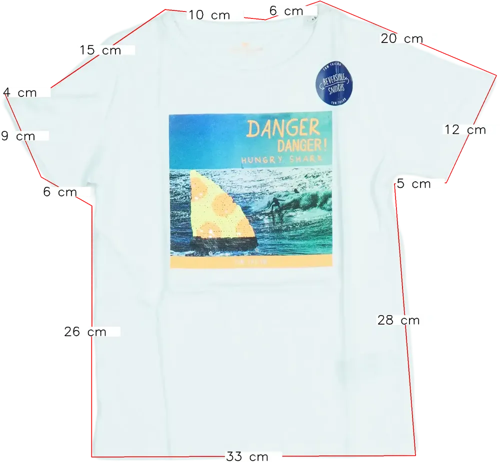 Fehér Tom Tailor Póló EU 110 / UK 5 év / US 5 év/XS