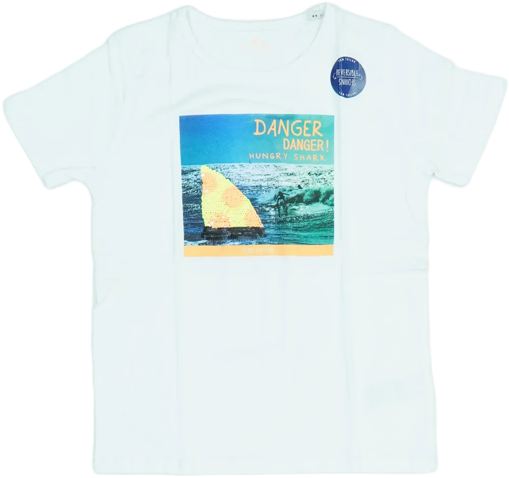 Fehér Tom Tailor Póló EU 134 / UK 9 év / US 9 év/L