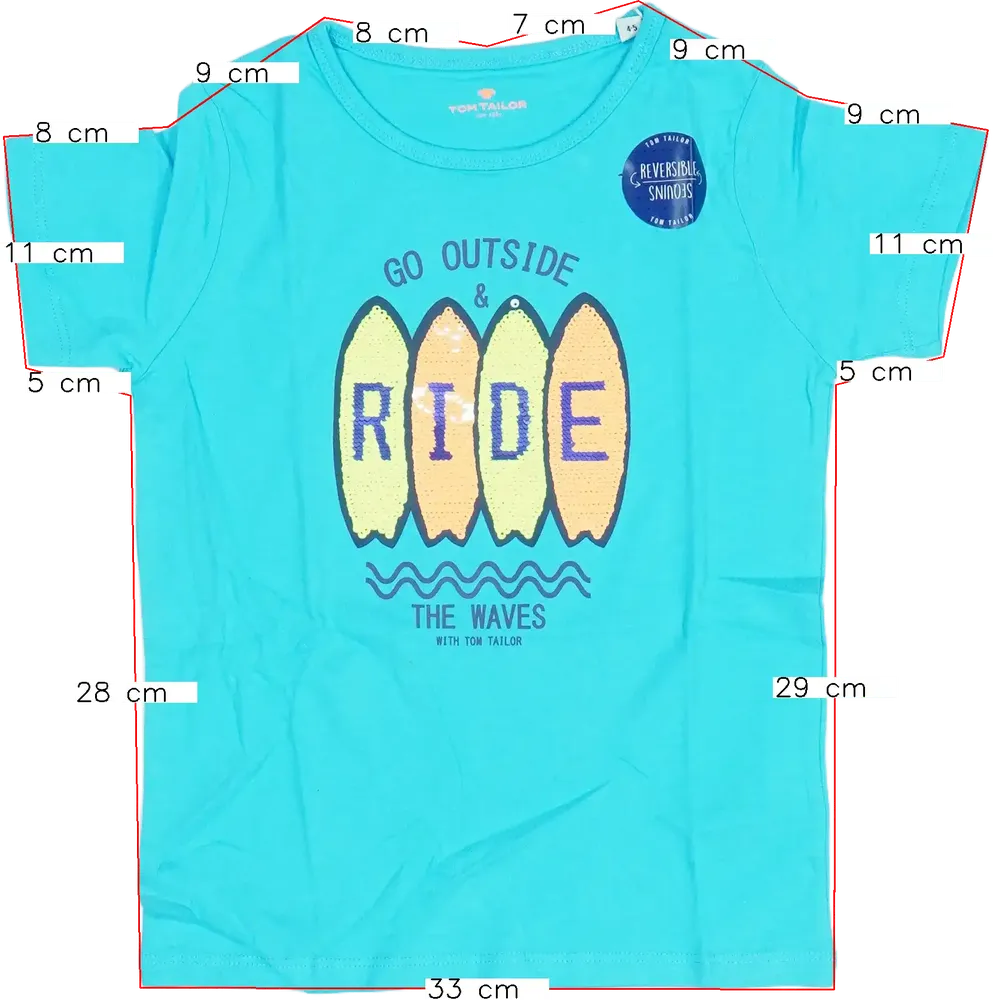 Kék Tom Tailor Póló EU 110 / UK 5 év / US 5 év/XS