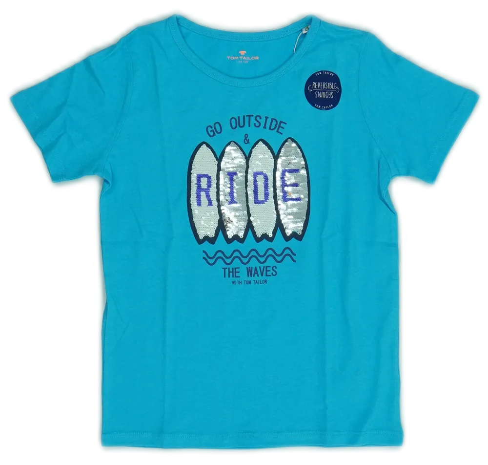 Kék Tom Tailor Póló EU 122 / UK 7 év / US 7 év/M