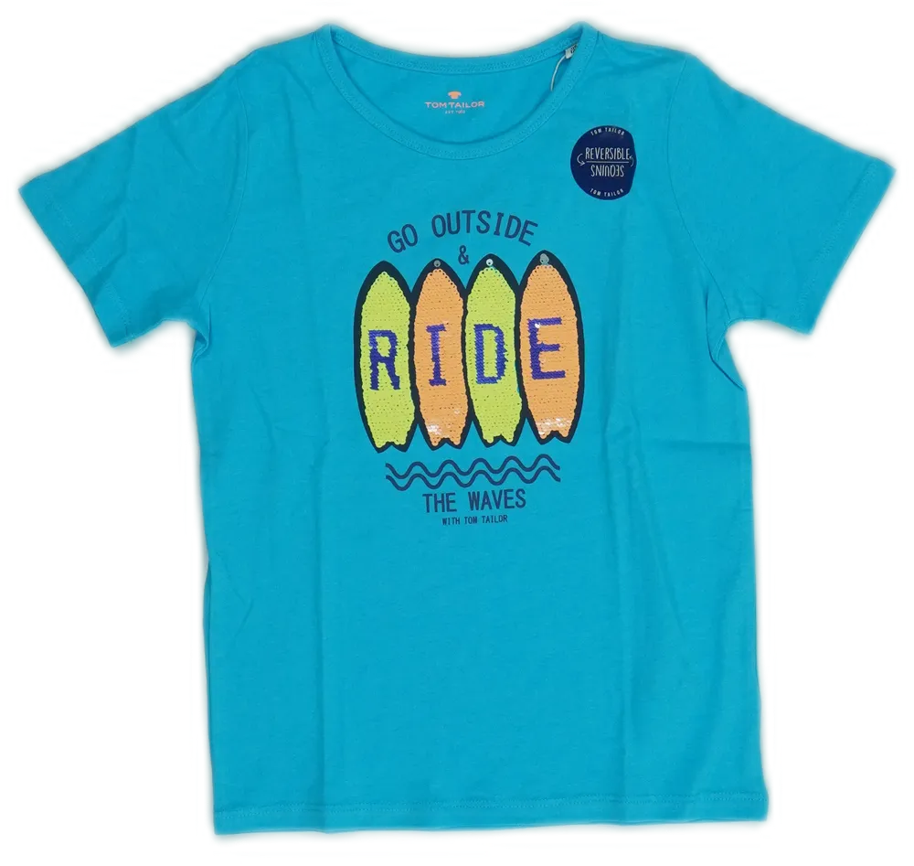 Kék Tom Tailor Póló EU 122 / UK 7 év / US 7 év/M