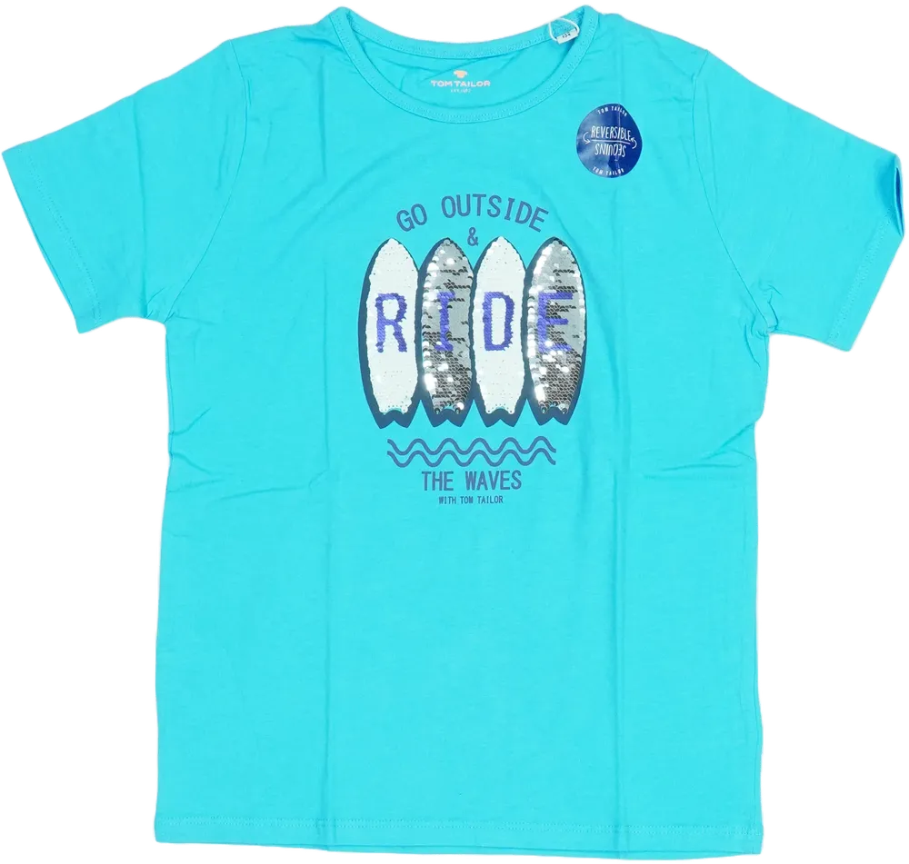 Kék Tom Tailor Póló EU 134 / UK 9 év / US 9 év/L