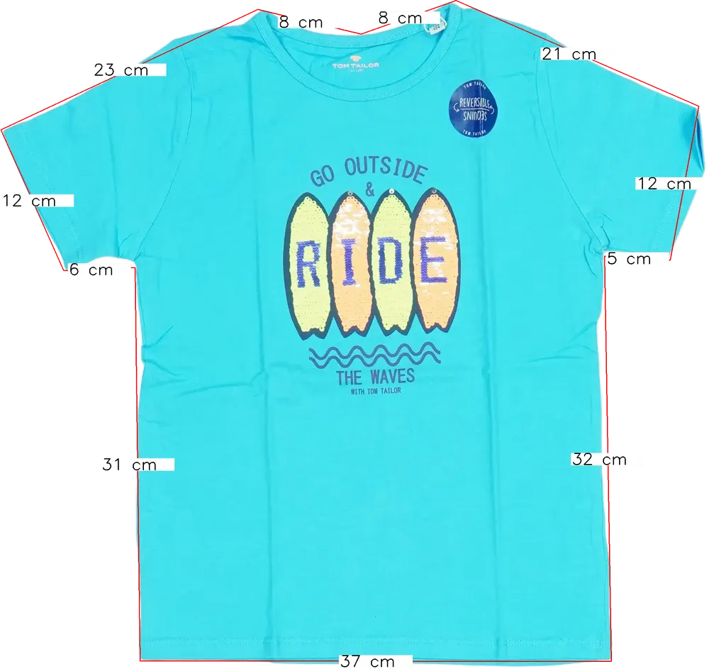 Kék Tom Tailor Póló EU 134 / UK 9 év / US 9 év/L