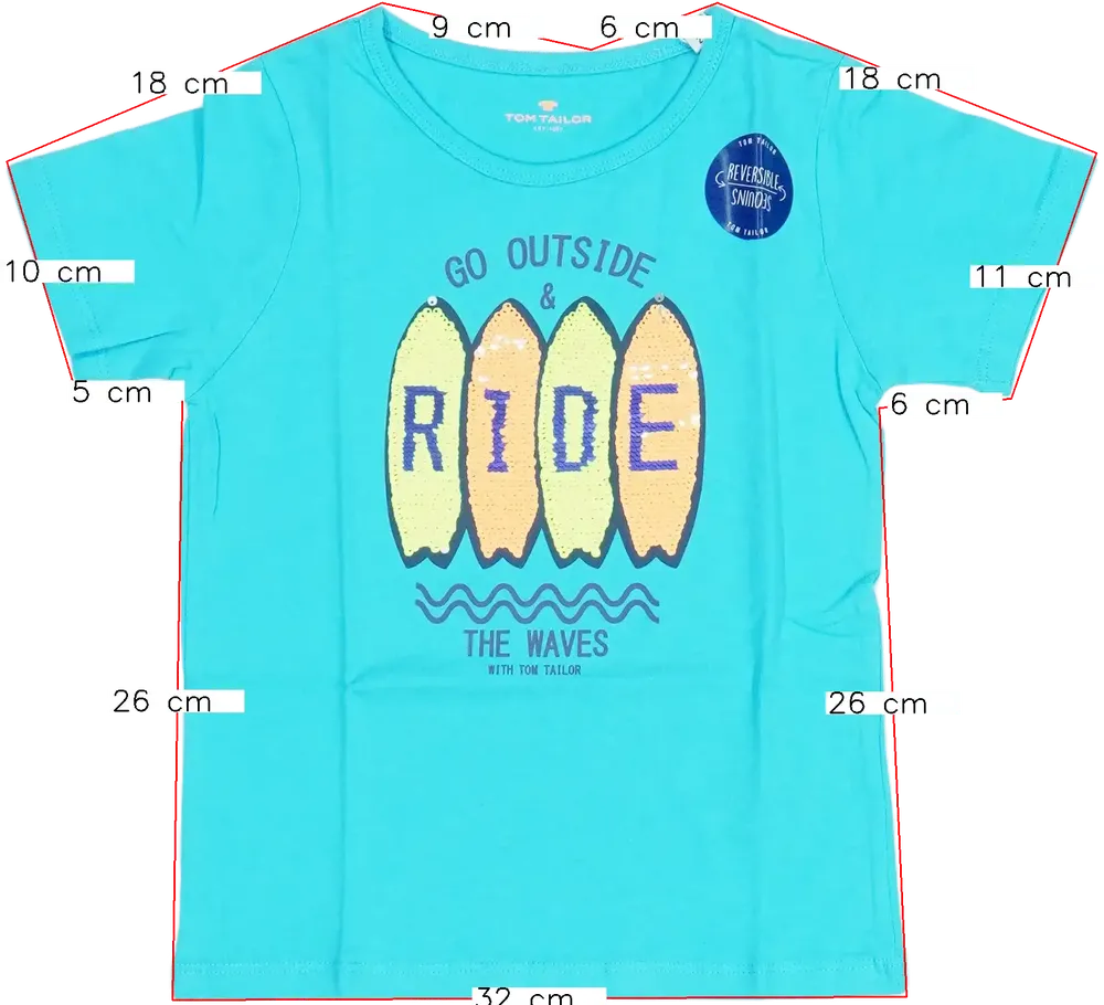 Kék Tom Tailor Póló EU 98 / UK 3 év / US 3T