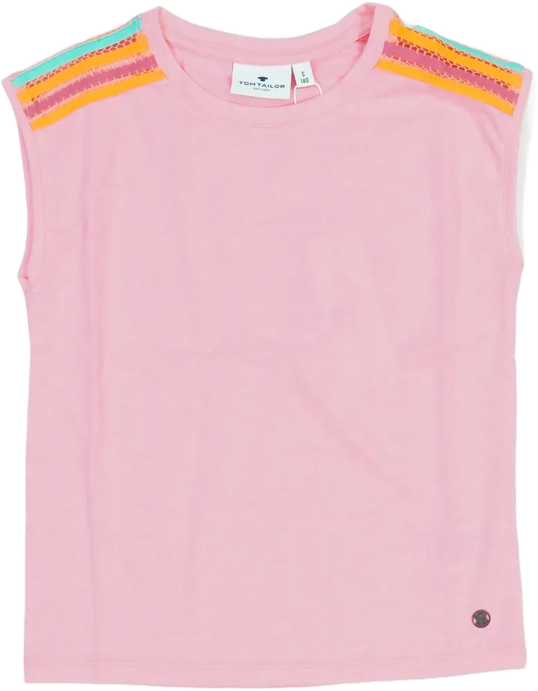 Rózsaszín Tom Tailor Póló EU 140 / UK 10 év / US 10 év/L