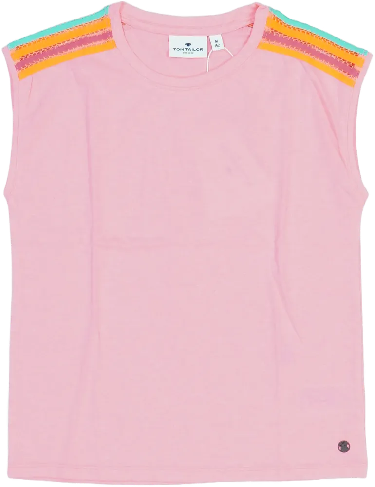 Rózsaszín Tom Tailor Póló EU 152 / UK 12 év / US 12 év/L