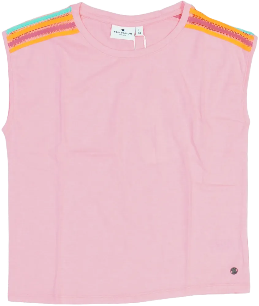 Rózsaszín Tom Tailor Póló EU 164 / UK 14 év / US 14 év/XL