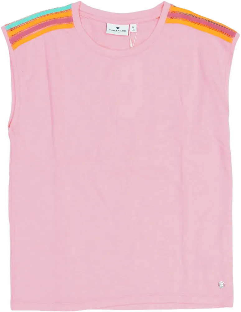 Rózsaszín Tom Tailor Póló EU 176 / UK 16 év / US XL