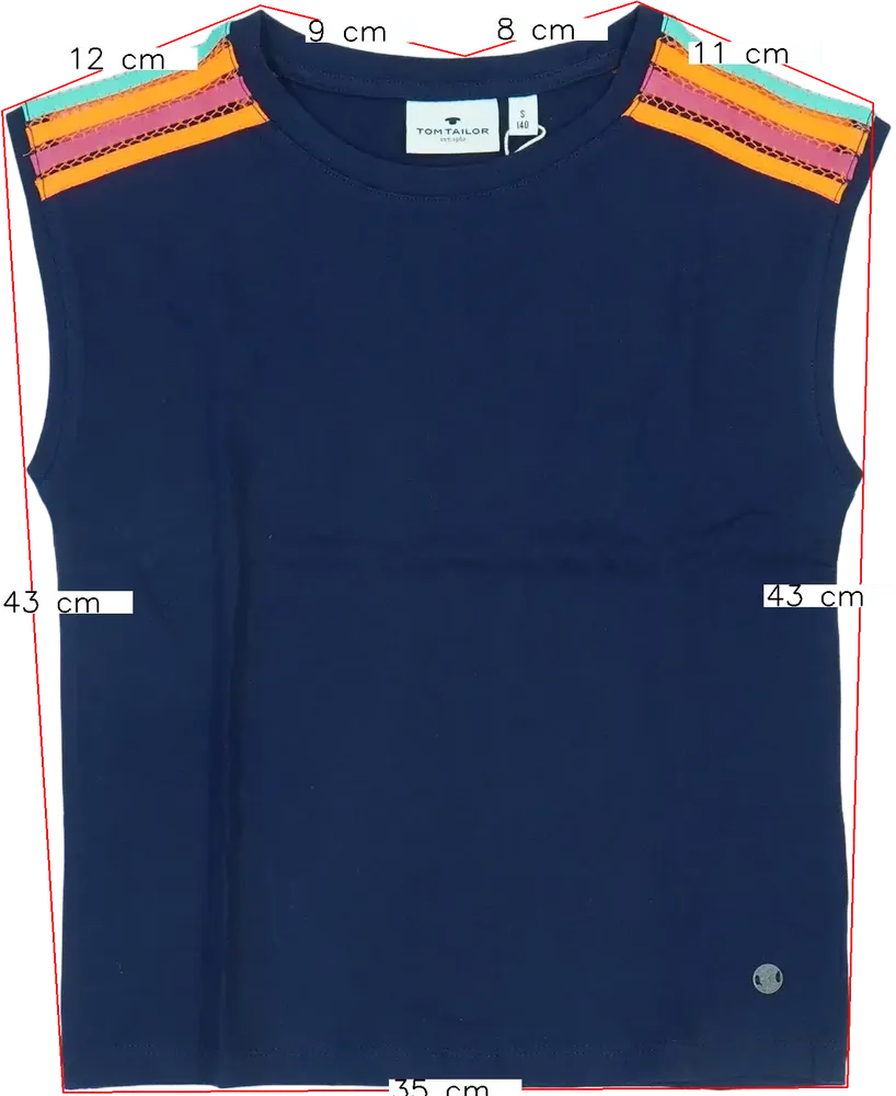 Kék Tom Tailor Póló EU 140 / UK 10 év / US 10 év/L