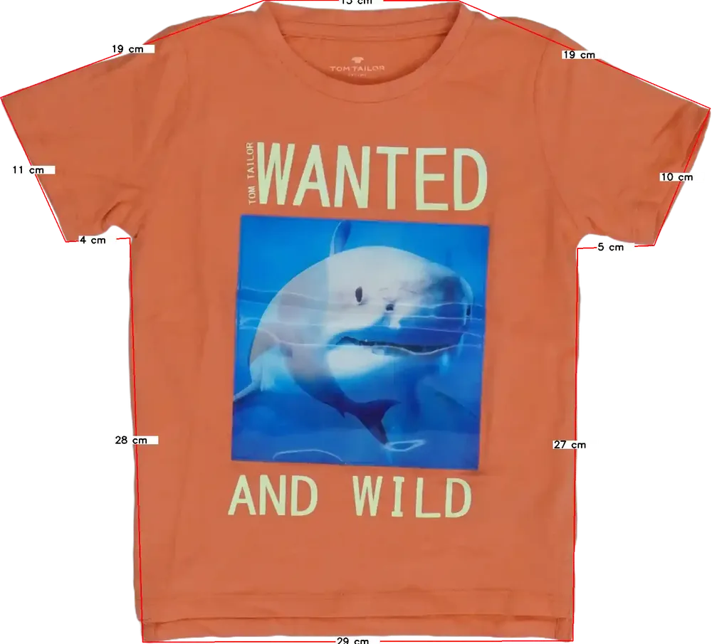 Sárga (narancs) Tom Tailor Póló EU 98 / UK 3 év / US 3T