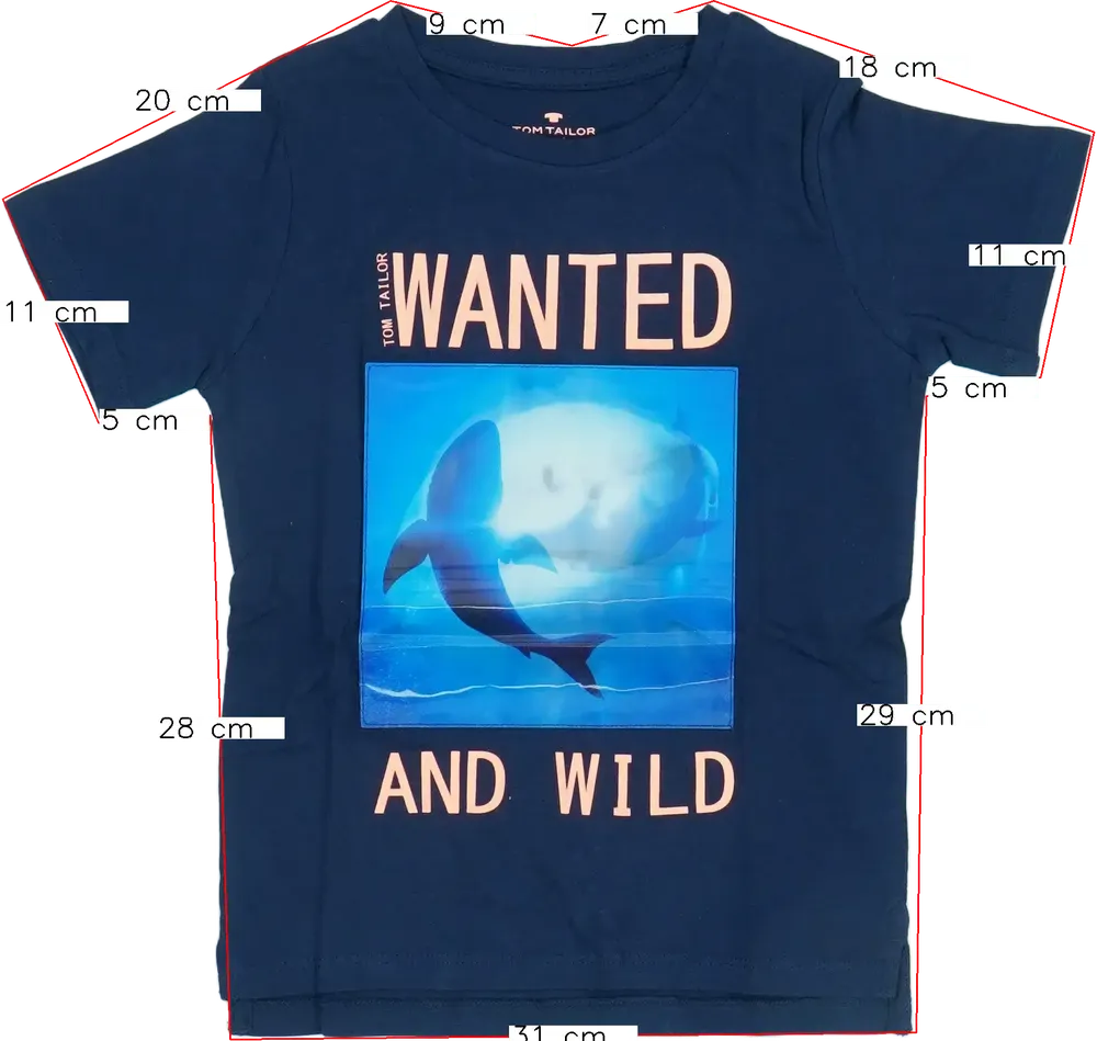 Kék Tom Tailor Póló EU 110 / UK 5 év / US 5 év/XS