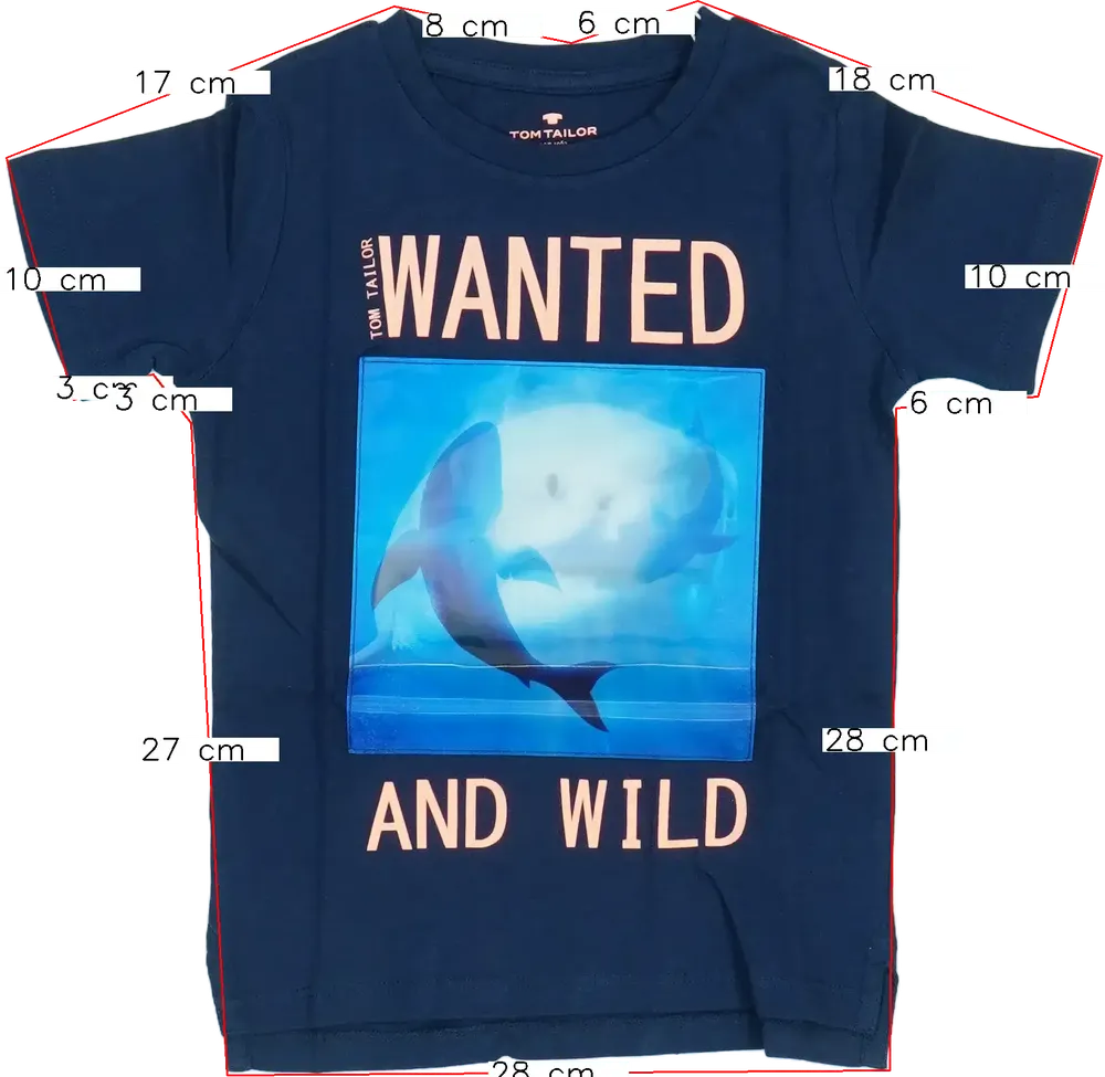 Kék Tom Tailor Póló EU 98 / UK 3 év / US 3T