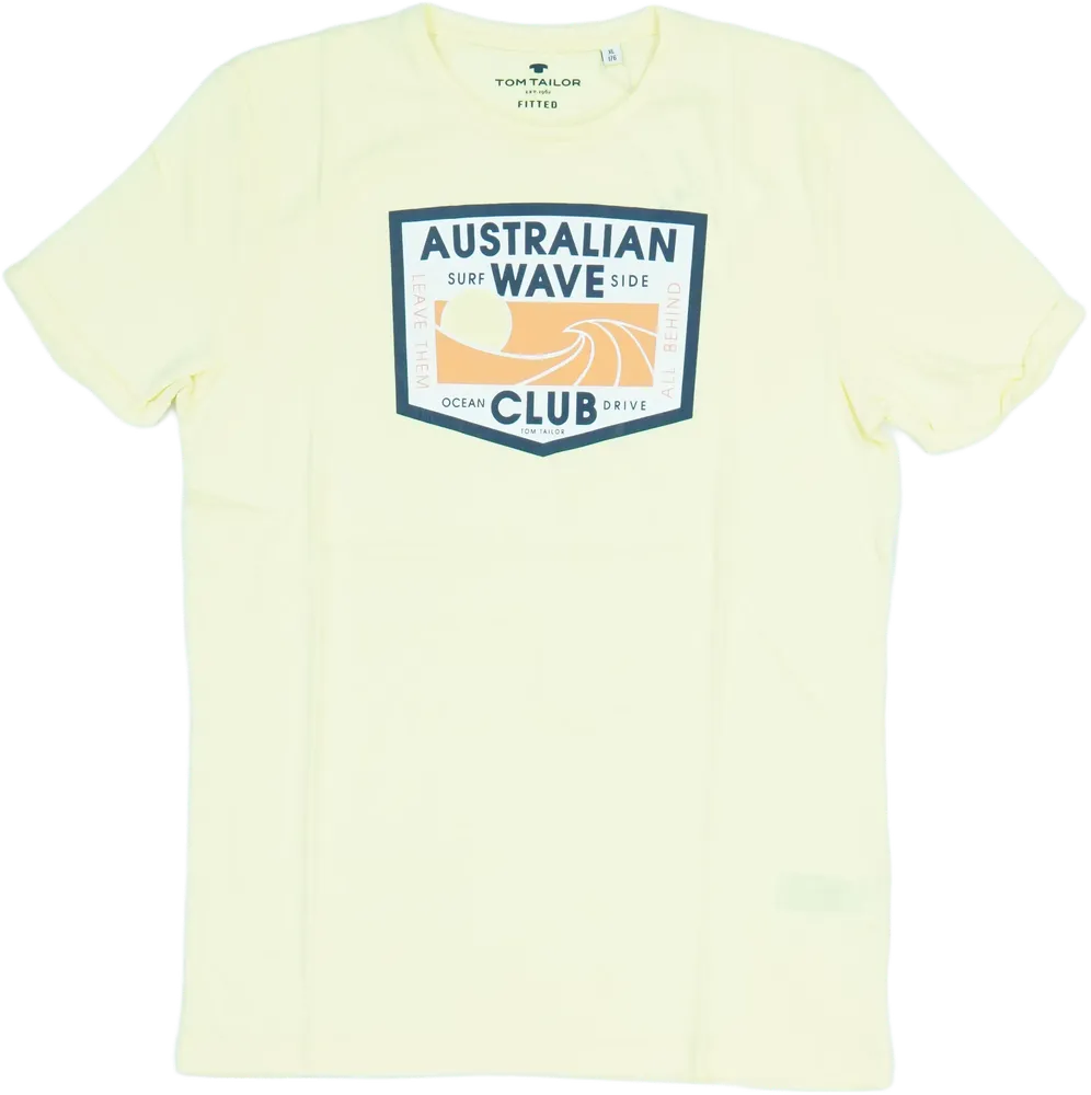 Sárga Tom Tailor Póló EU 176 / UK 16 év / US XL