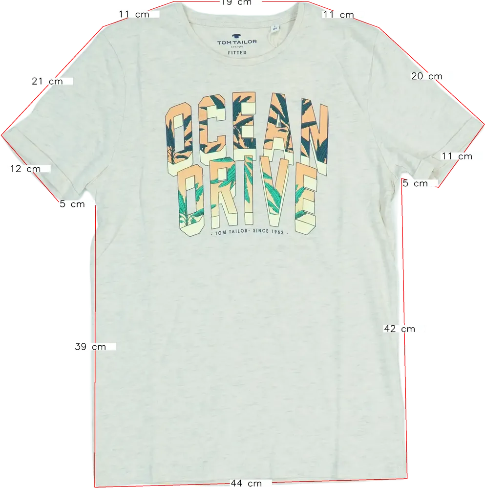 Barna Tom Tailor Póló EU 164 / UK 14 év / US 14 év/XL