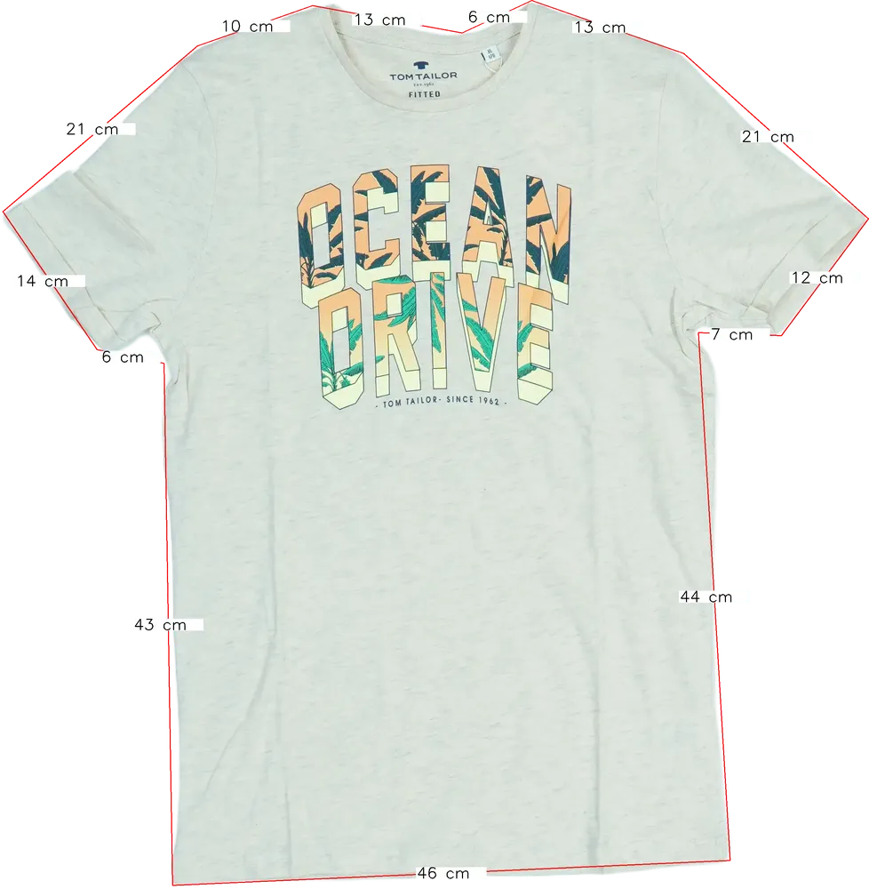 Barna Tom Tailor Póló EU 176 / UK 16 év / US XL