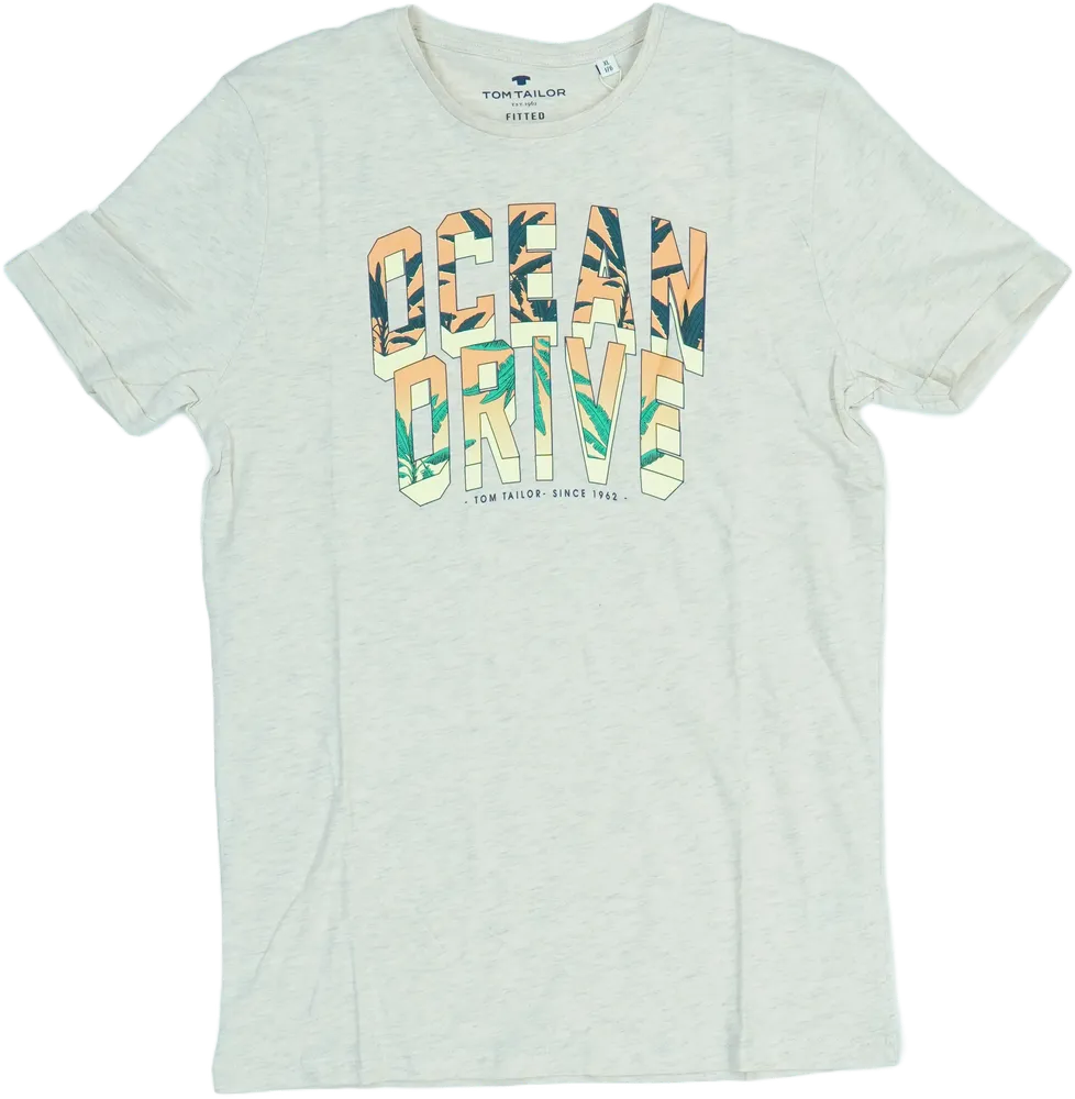 Barna Tom Tailor Póló EU 176 / UK 16 év / US XL