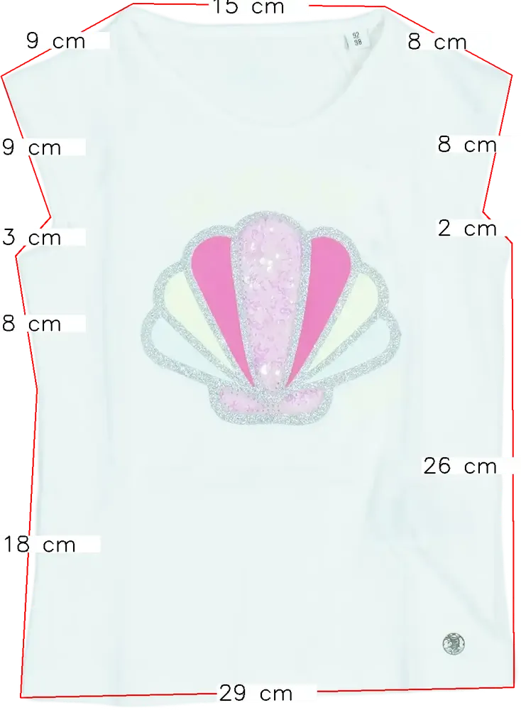 Fehér Tom Tailor Póló EU 98 / UK 3 év / US 3T