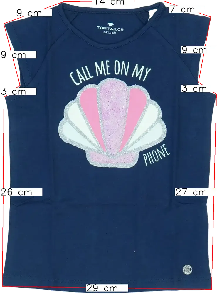 Kék Tom Tailor Póló EU 98 / UK 3 év / US 3T